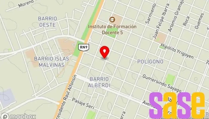 mapa de Radio de la Juventud Empresa de medios de comunicación en Loreto