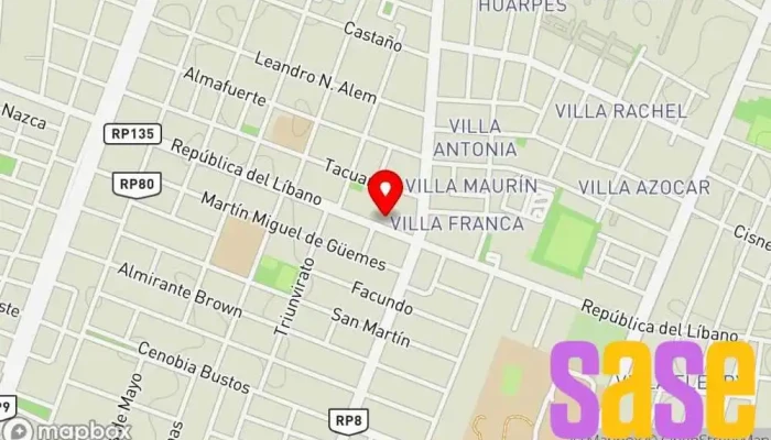 mapa de Radio del Sur Emisora de radio en Rawson