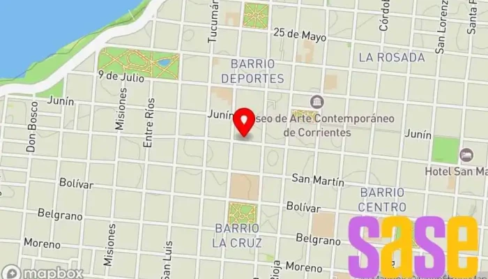 mapa de Radio Dos Empresa de medios de comunicación en Corrientes