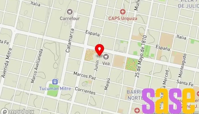 mapa de Radio Fish Emisora de radio en San Miguel de Tucumán