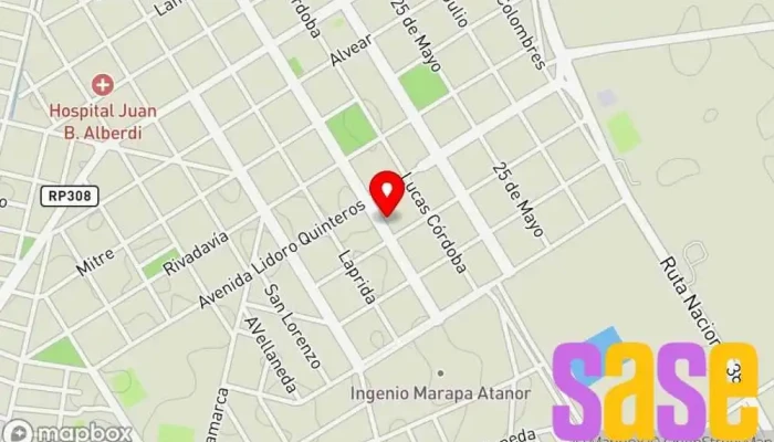 mapa de Radio Fm Del Sur Emisora de radio en Juan Bautista Alberdi