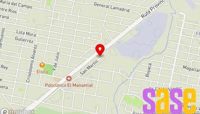 mapa de Radio Frecuencia Emisora de radio en Manantial