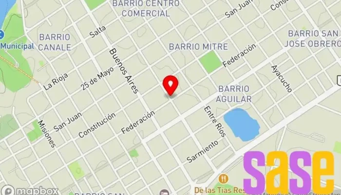 mapa de RADIO LA RED BELLA VISTA 90.9 Mhz. Empresa de medios de comunicación en W3432 Bella Vista