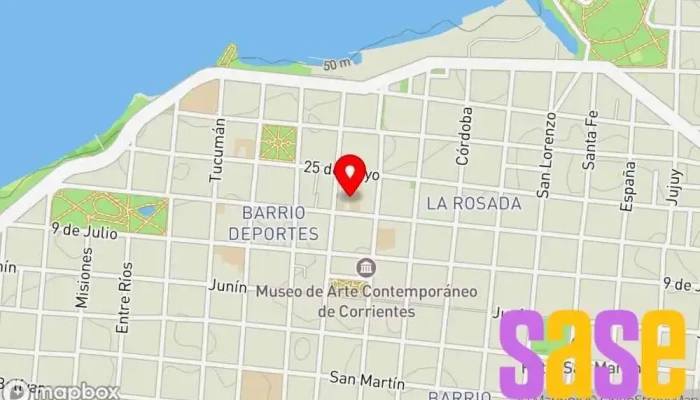 mapa de Radio La Red Corrientes Emisora de radio en Corrientes