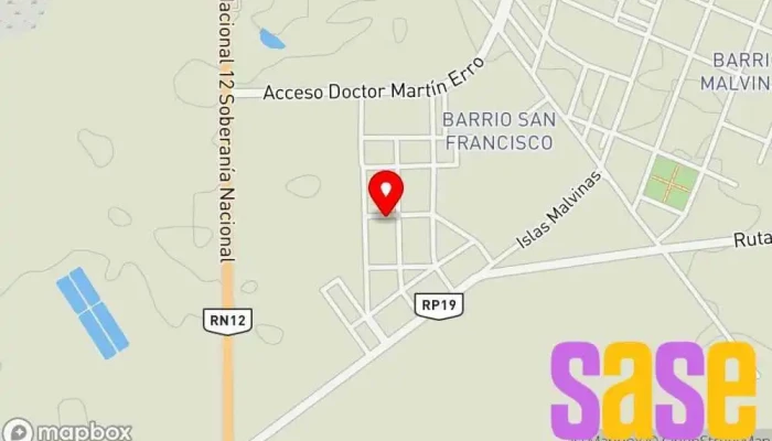 mapa de RADIO LA SALVACIÓN Emisora de radio en San Roque