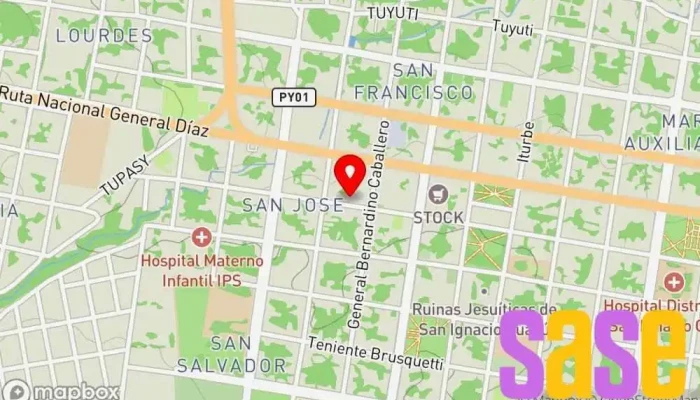 mapa de Radio Libertad 96.3 FM Emisora de radio en San Ignacio 080304