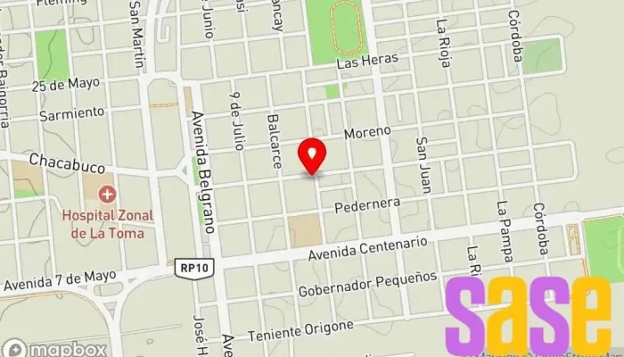 mapa de Radio Libertad FM 99.9 Emisora de radio en La Toma