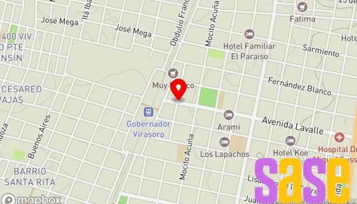 mapa de Radio Master Virasoro Emisora de radio en W3342 Corrientes