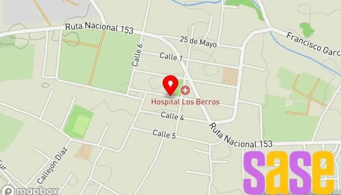 mapa de Radio Minería 103.9mhz Emisora de radio en Los Berros