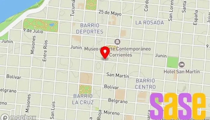 mapa de Radio Mitre Corrientes Emisora de radio en Corrientes