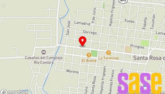 mapa de Radio Municipal 105.9 MHZ Oficinas de empresa en Santa Rosa del Conlara