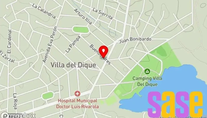 mapa de Radio Municipal 90.7 Emisora de radio en Villa del Dique