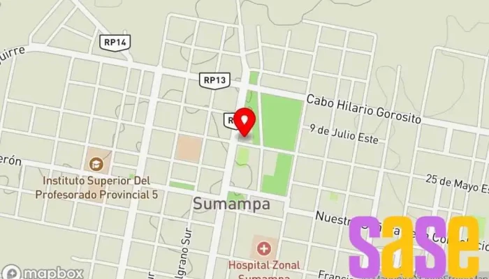 mapa de Radio Municipal F.M. Sol 87.9 mhz Emisora de radio en Sumampa