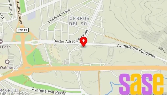 mapa de Radio Nacional San Luis Emisora de radio en San Luis