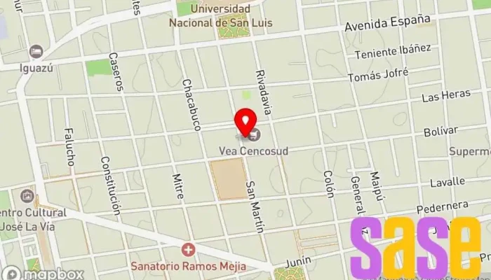 mapa de Radio Rebelde San Luis 104.1FM AM750 Emisora de radio en San Luis