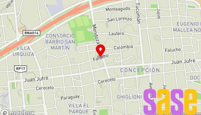 mapa de Radio Rio Fm 106.5 Emisora de radio en Chimbas