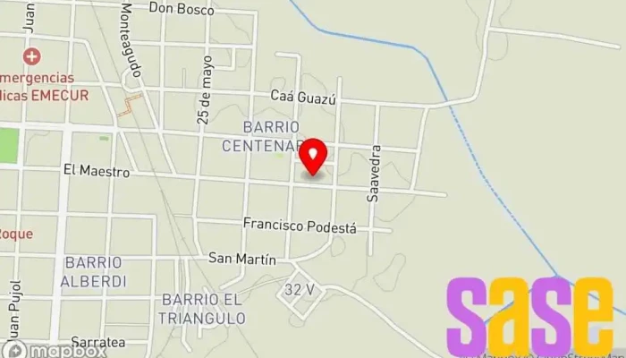 mapa de RADIO SAN JORGE 106.7 Emisora de radio en W3460 Curuzú Cuatiá