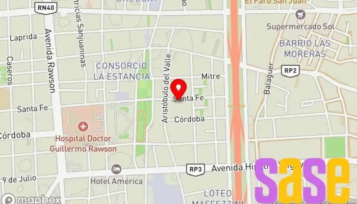 mapa de Radio Santa Lucía 99.7 Emisora de radio en Santa Lucía
