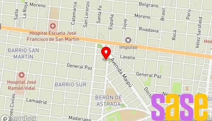 mapa de Radio Sapucai 93.1 Emisora de radio en Corrientes