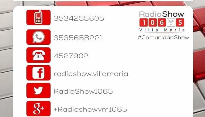 Radio Show Villa María 106.5 - X5900 Villa María