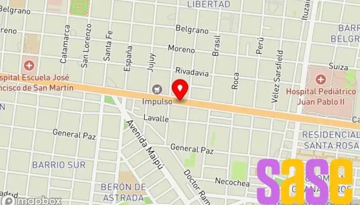 mapa de Radio Sol FM 104.9 Emisora de radio en Corrientes