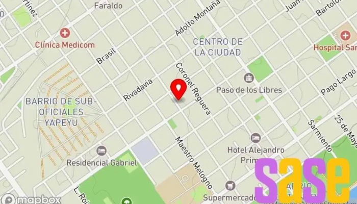 mapa de Radio Sonica FM 102.3 Emisora de radio en Paso de los Libres