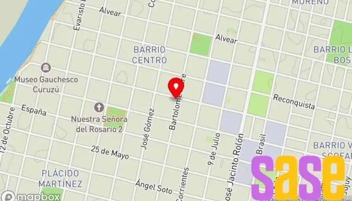 mapa de Radio Sudamericana Goya Emisora de radio en W3450GDQ Goya