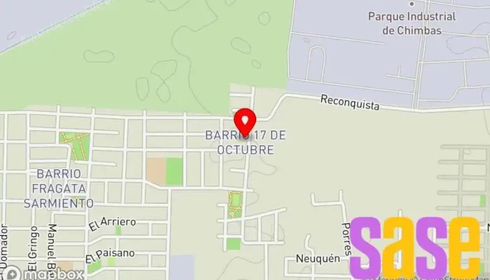 mapa de Radio Supernova 107.5 FM Emisora de radio en Chimbas