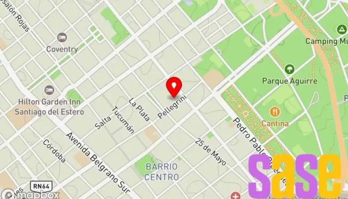 mapa de Radio Taxi Santa Rita de Cascia S.R.L. Servicio de taxis en Santiago del Estero