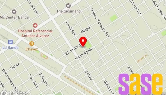 mapa de Radio taxi TU TAXI.. Servicio de transporte en La Banda