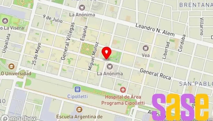mapa de Radio Y Fundacion Logos Emisora de radio en R8324 Cipolletti