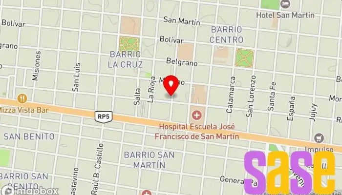 mapa de Radioclub Corrientes Club en W3400 CBS