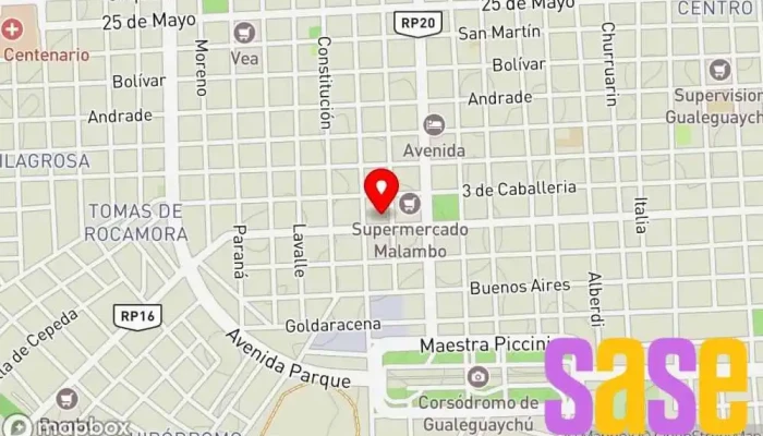 mapa de Repuestos Coco Electricidad Automotor Tienda de baterías para automóvil en Gualeguaychú