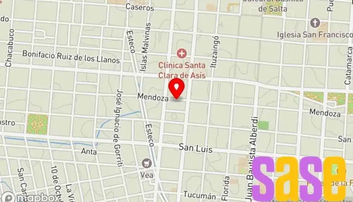 mapa de Repuestos Electrónicos Tienda de repuestos para automóviles en Salta