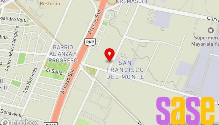 mapa de RG Ingeniería y Computación Asesor en ingeniería, Consultora informática en Godoy Cruz