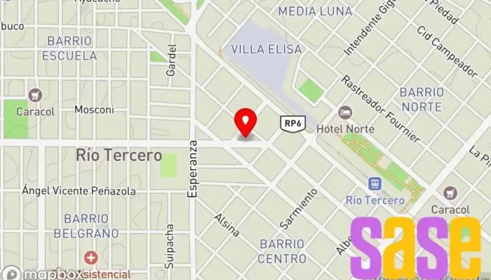 mapa de RIVERO & ASOCIADOS ELÉCTRICOS Electricista en Río Tercero