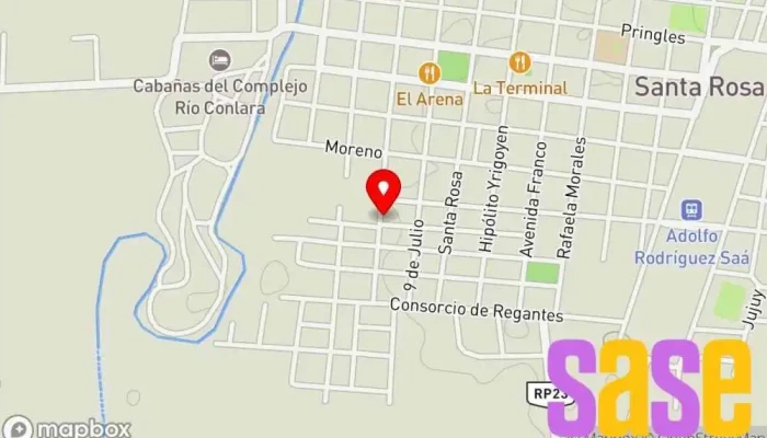 mapa de RUMBA Fm Emisora de radio en Santa Rosa del Conlara