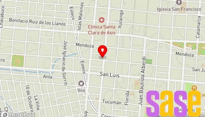 mapa de Salta Electricidad Tienda de componentes electrónicos, Ferretería, Fabricante de herramientas en Salta