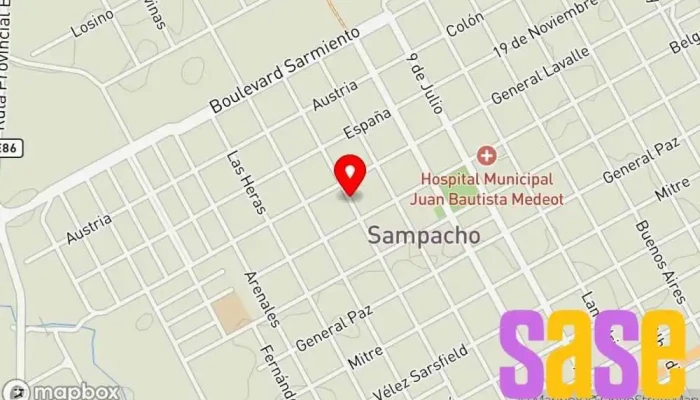 mapa de Sampacho Hogar Bazar - Electrodomesticos Tienda de artículos de fiesta, Tienda de electrodomésticos, Organizador de eventos en Sampacho