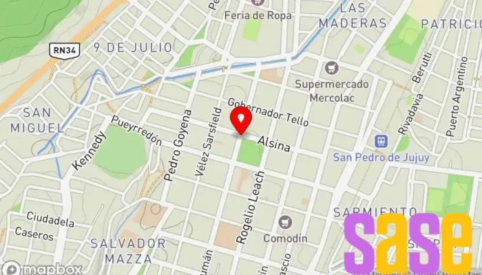 mapa de San pedro de jujuy Tienda de electrónica en San Pedro de Jujuy