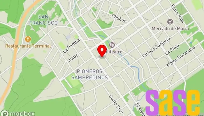 mapa de SAN PEDRO TV Televisión de circuito cerrado, Proveedor de servicios de Internet en San Pedro