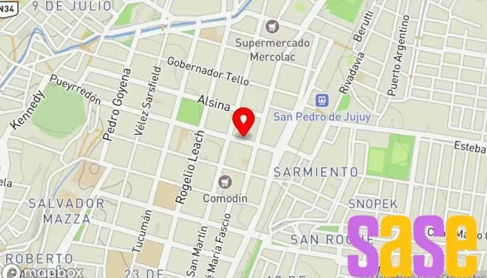 mapa de Sat Electronica Tienda de accesorios para móviles, Tienda de informática, Tienda de reparación de teléfonos móviles en San Pedro de Jujuy