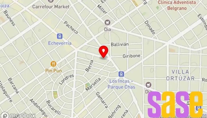 mapa de Satel S.A. Materiales Eléctricos Tienda de electricidad, Tienda de materiales para la construcción en FBP
