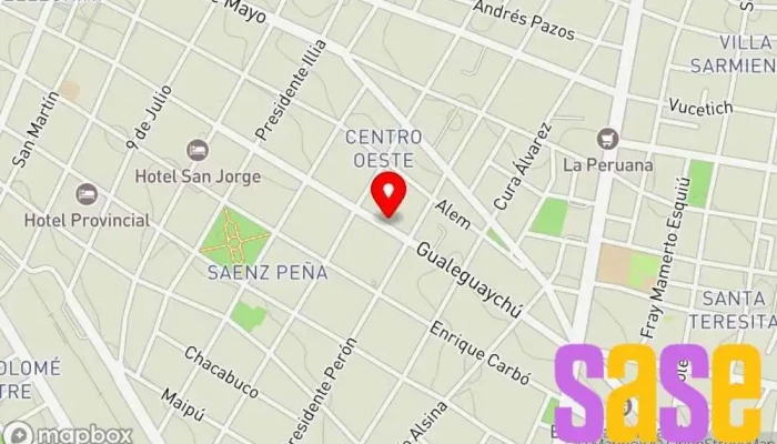 mapa de Sce - Sociedad Comercial Electrica Tienda de electricidad en Paraná