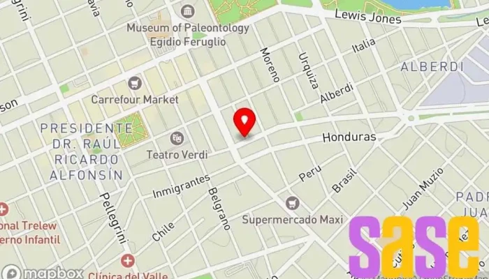 mapa de Seguridad Electrónica Ingeniero, Tienda de alarmas antirrobo, Asesor en ingeniería, Servicio de seguridad en Trelew