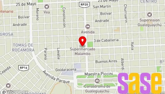 mapa de SERING. Ingeniería Electrica Oficinas de empresa en Gualeguaychú