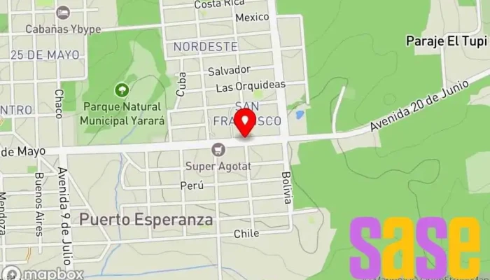 mapa de SERVICIO ELECTROMECÀNICO ESperanza Taller de reparación de motores eléctricos en Puerto Esperanza