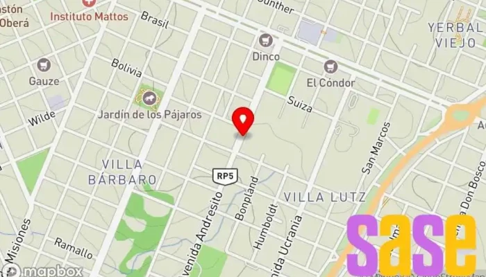 mapa de Servitec Argentina Servicio de informática en Oberá