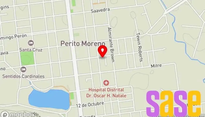 mapa de Servitec PM Establecimiento de reparación de artículos electrónicos en Perito Moreno
