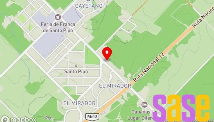 mapa de Sinergia, electricidad y refrigeración. Servicio de reparación de aire acondicionado en Santo Pipo